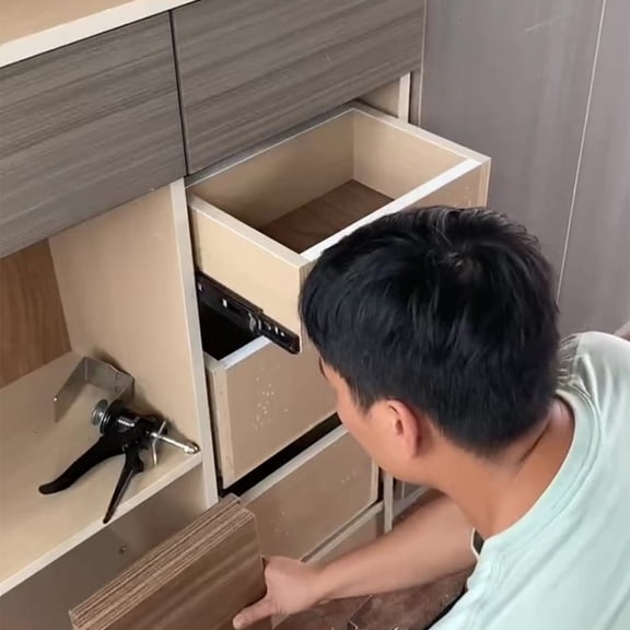 Push-Type Drawer Quick Clamp Cabinet Wardrobe Woodworking Fastener Furniture