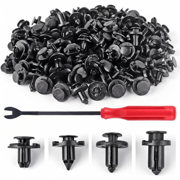 Push Type Fender Liner Clips, For Nissan Infiniti, Replace OE 01553 11296, 121Pcs with Install Tool