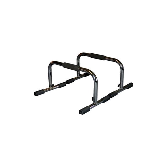 Push-Up Bar - Silver Chrome - Large - Enhanced Stability
