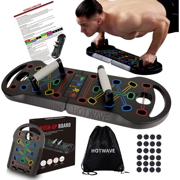 Push Up Board Fitness, Portable Foldable 20 In 1 Push Up Bar At Home For