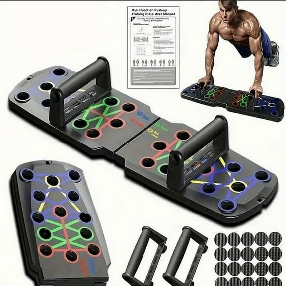 Push-Up Board Home Workout System, Full Body Strength Training Equipment for Chest, Arms & Core