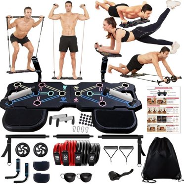 Push Up Board 4-in-1 Workout Equipment With Resistance Bands - Home Gym For Men & Women