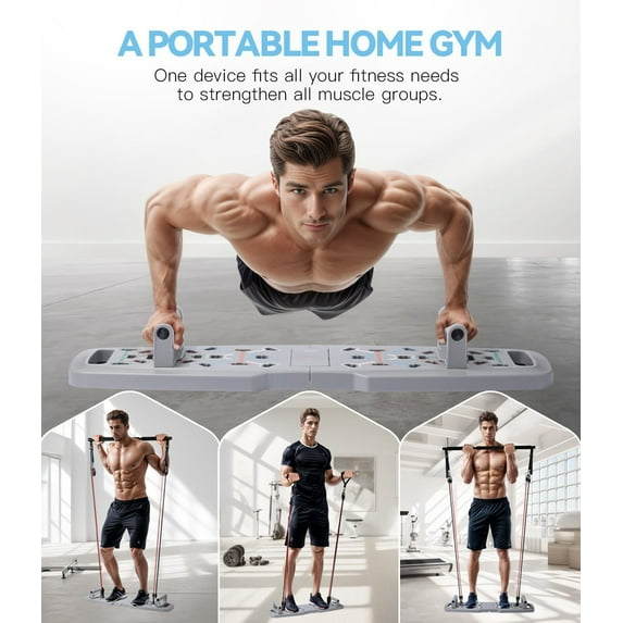Push Up Board Workout Equipment Home Gym - Pushup Stands Strength Training Portable Multi Function Foldable - Full Body Exercise 1