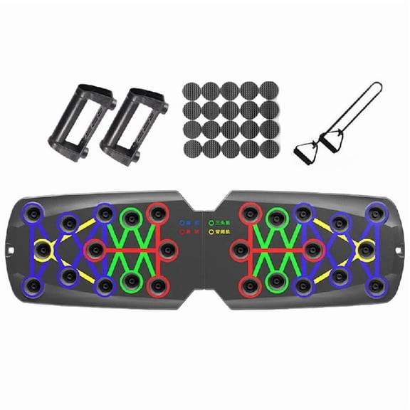 Push Up Boards, Foldable Multifunctional Fitness Push Up Pads Chest Muscle Exercise Homeworkout Equipment Pushup Board