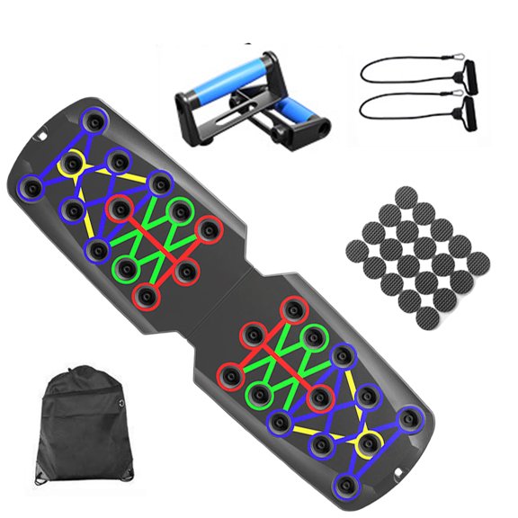 Push Up Boards Multifunctional Foldable Fitness Workout Push up Tool Pushup Stands Exercise Board Muscle Board for Home