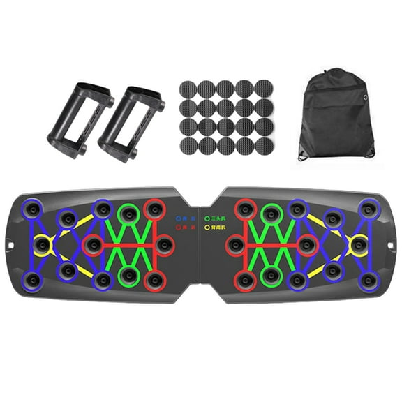 Push Up Boards, Multifunctional Push up Boards with Resistance Band, Fitness Training Equipment Set for Muscle Building