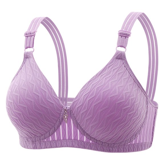 Push Up Bras For WomenSevevn Woman's Embroidered Glossy Comfortable Breathable Bra Underwear No Rims