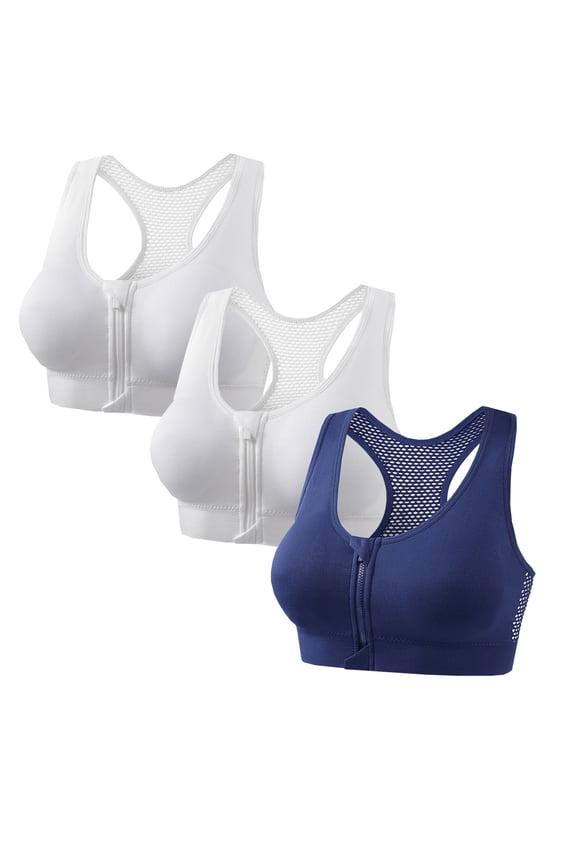 Push-Up Bras New 3 Pack Plus Size Women's Seamless Wireless Bra, Comfy Adjustable Strap Support Bralettes for Everyday Wear