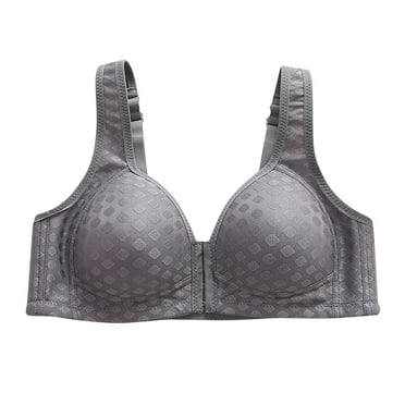 Summer Savings Clearance Push Up Bras for Women Women's Front Buttoned Large Size Thin Anti Droop Gathered Breast Without Steel Band Bra Plus Size Lace Bras Underwire Brassiere Everyday Bras