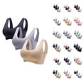 thumbnail image 1 of Push Up Bras for Women 3 Pack Seamless Wireless Anti Sagging Side Support Lifting Bralettes Sports Bra Everyday Bra, 1 of 8