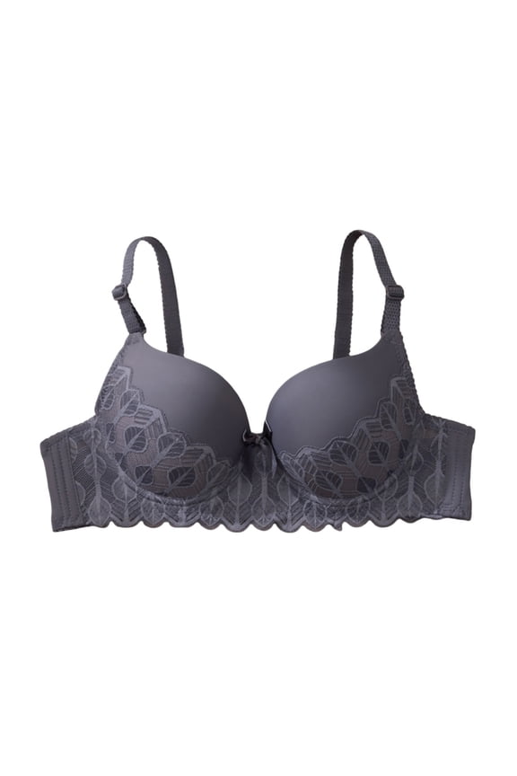 Push Up Bras for Women Add 2 Cups Sexy Lace Cleavage Extra Padded Plunge Bra Underwire