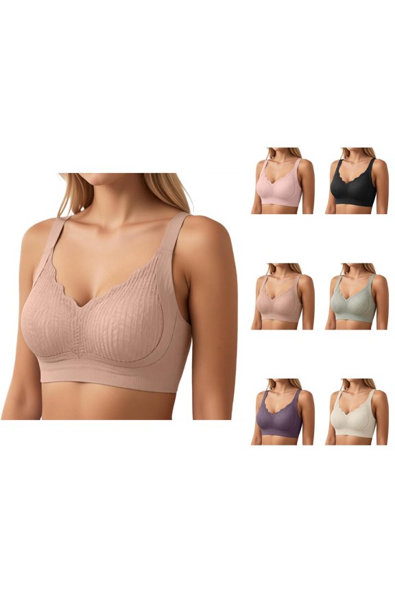 Push Up Bras for Women Adjustable Strap Side Support Anti Sagging Light Support Lifting Bra Everyday Bra