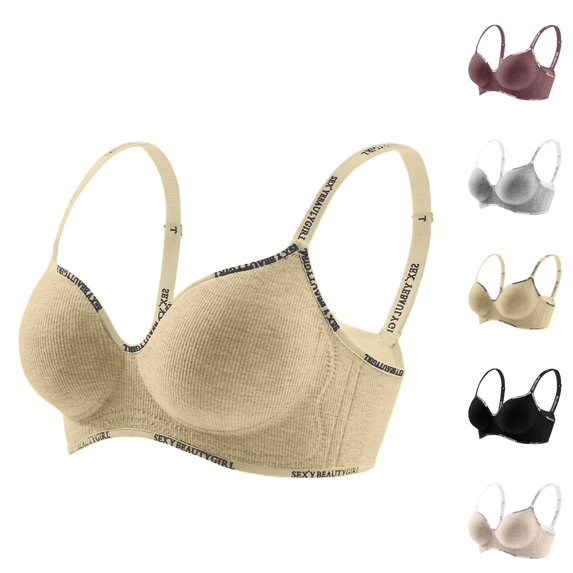 Push Up Bras for Women Comfortable Side Support Seamless Wireless Bralettes Tshirt Bra Everyday Bra