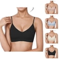 thumbnail image 1 of Push Up Bras for Women Comfortable V Neck Seamless Wireless Padded Bralettes Tshirt Bra, 1 of 5