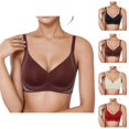 thumbnail image 1 of Push Up Bras for Women Deep V Neck Seamless Wireless Lifting Bralettes Tshirt Bra Everyday Bra, 1 of 9