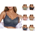 thumbnail image 1 of Push Up Bras for Women Full Coverage Plus Size Seamless Side Support Anti Sagging Lightweight Breathable Wireless Bralettes, 1 of 4