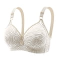 thumbnail image 1 of Push Up Bras for Women Lace Underwire Back Shaping Adjustable Strap Plus Size Sports Bra Beige L, 1 of 2