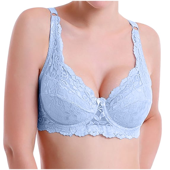 Push Up Bras for Women Lace Underwire Plunge Lift Full Coverage T Shirt Bra Adjustable Straps