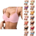 thumbnail image 1 of Push Up Bras for Women Lightweight Comfortable Breathable Side Support Anti Sagging Underwire Bralettes Everyday Bra, 1 of 4