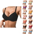 thumbnail image 1 of Push Up Bras for Women Lightweight Comfortable Breathable Side Support Anti Sagging Underwire Bralettes Everyday Bra, 1 of 4