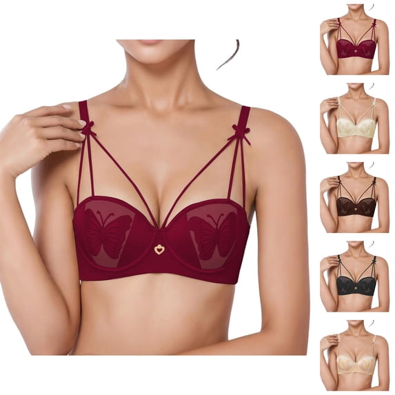 Push Up Bras for Women Lightweight Comfortable Racerback Seamless Wireless Bralettes