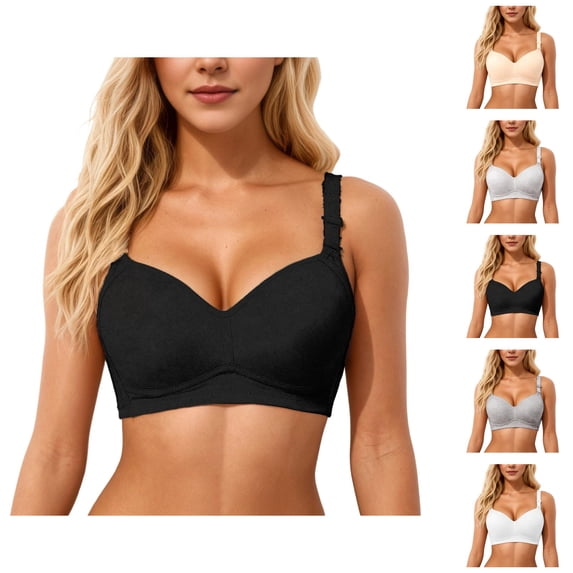 Push Up Bras for Women Lightweight Comfortable Wireless Seamless Bralette Everyday Bra