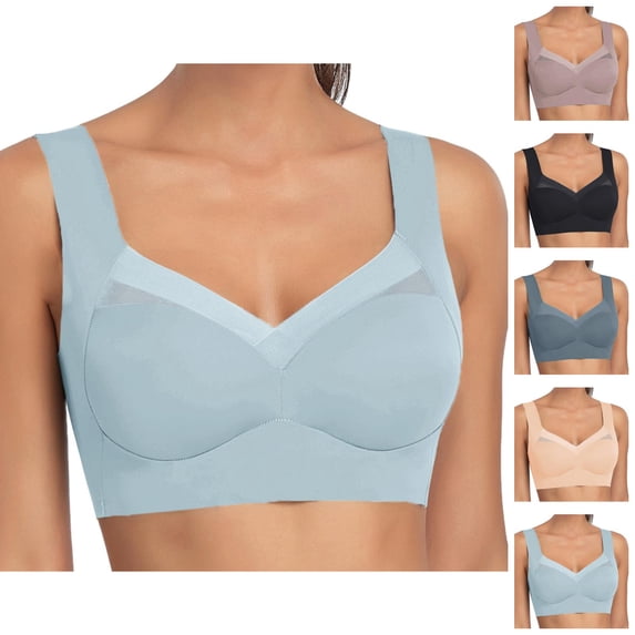 Push Up Bras for Women Lightweight Cooling Seamless Wireless Anti Sagging Bralettes Sports Bra Everyday Bra