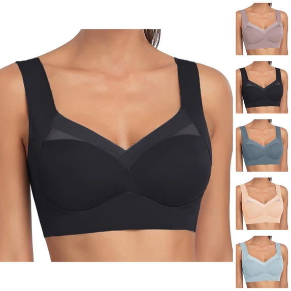 Push Up Bras for Women Lightweight Cooling Seamless Wireless Anti Sagging Bralettes Sports Bra Everyday Bra