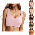 thumbnail image 1 of Push Up Bras for Women Lightweight Seamless Wireless Racerback Bralette Sleep Bra Everyday Bras, 1 of 4