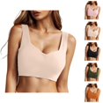 thumbnail image 1 of Push Up Bras for Women Lightweight Seamless Wireless Racerback Bralette Sleep Bra Everyday Bras, 1 of 4