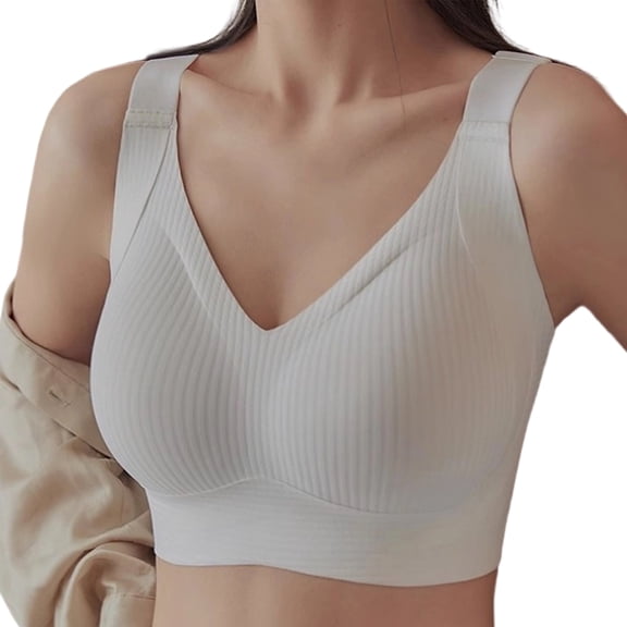 Push Up Bras for Women None Underwire Large Sizes Comfort Breathable Full Coverage Padded Bralette Soft Everyday Bras