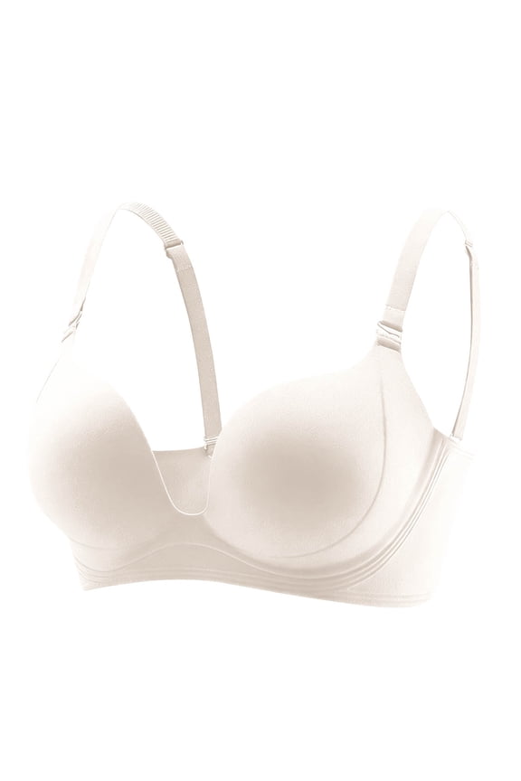 Push Up Bras for Women Padded Add 2 Cups Plunge Low Cut Bombshell Seamless Bra Support