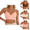 thumbnail image 1 of Push Up Bras for Women Plus Size Comfortable Seamless Wireless Lifting Bralettes Tshirt Bra, 1 of 6
