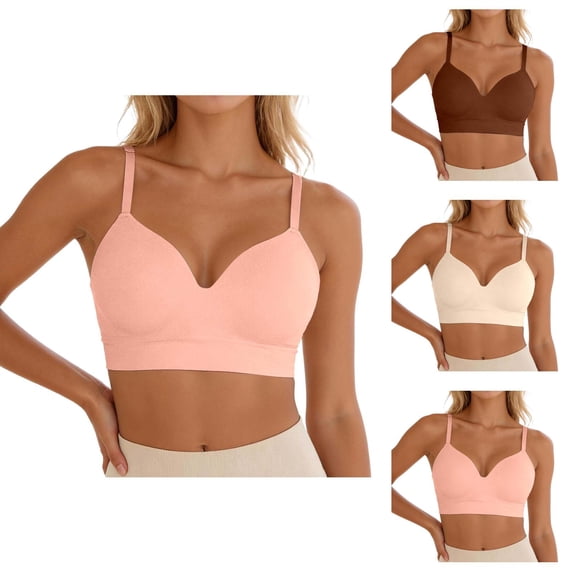 Push Up Bras for Women Plus Size Comfortable Seamless Wireless Lifting Bralettes Tshirt Bra