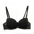 thumbnail image 1 of Push Up Bras for Women Plus Size Floral Lace Underwire Bra Adjustment Push Up support Bra Sexy Lace women Bra 32A~34B, 1 of 2