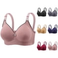 thumbnail image 1 of Push Up Bras for Women Plus Size Full Coverage V Neck Side Support Wireless Bralettes Everyday Bra, 1 of 3