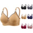 thumbnail image 1 of Push Up Bras for Women Plus Size Full Coverage V Neck Side Support Wireless Bralettes Everyday Bra, 1 of 3