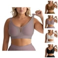 thumbnail image 1 of Push Up Bras for Women Plus Size Full Coverage Wireless Bralettes Comfortable Everyday Bras, 1 of 4