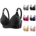 thumbnail image 1 of Push Up Bras for Women Plus Size Lightweight Full Coverage V Neck Wireless Bralettes Everyday Bra, 1 of 8