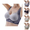 thumbnail image 1 of Push Up Bras for Women Racerback Lifting Seamless Side Support Anti Sagging Bralettes Everyday Bra, 1 of 4