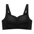 thumbnail image 1 of Push Up Bras for Women Seamless Anti Slip Gathered Design Comfort Support Wear Sports Bra Black L, 1 of 4