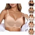 thumbnail image 1 of Push Up Bras for Women Seamless Light Support Wireless Lifting Side Support Anti Sagging Bralettes Everyday Bra, 1 of 4