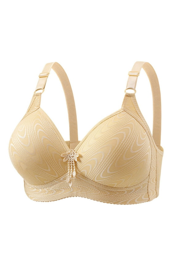 Push Up Bras for Women Wireless Comfort Sleep Plus Size Bra No Underwire Deep V Neck Comfortable Breathable Bra