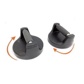Push Up Non Slip Bar Handle Stand With Rotating Swivel Base - For Perfect Pushups Each Time
