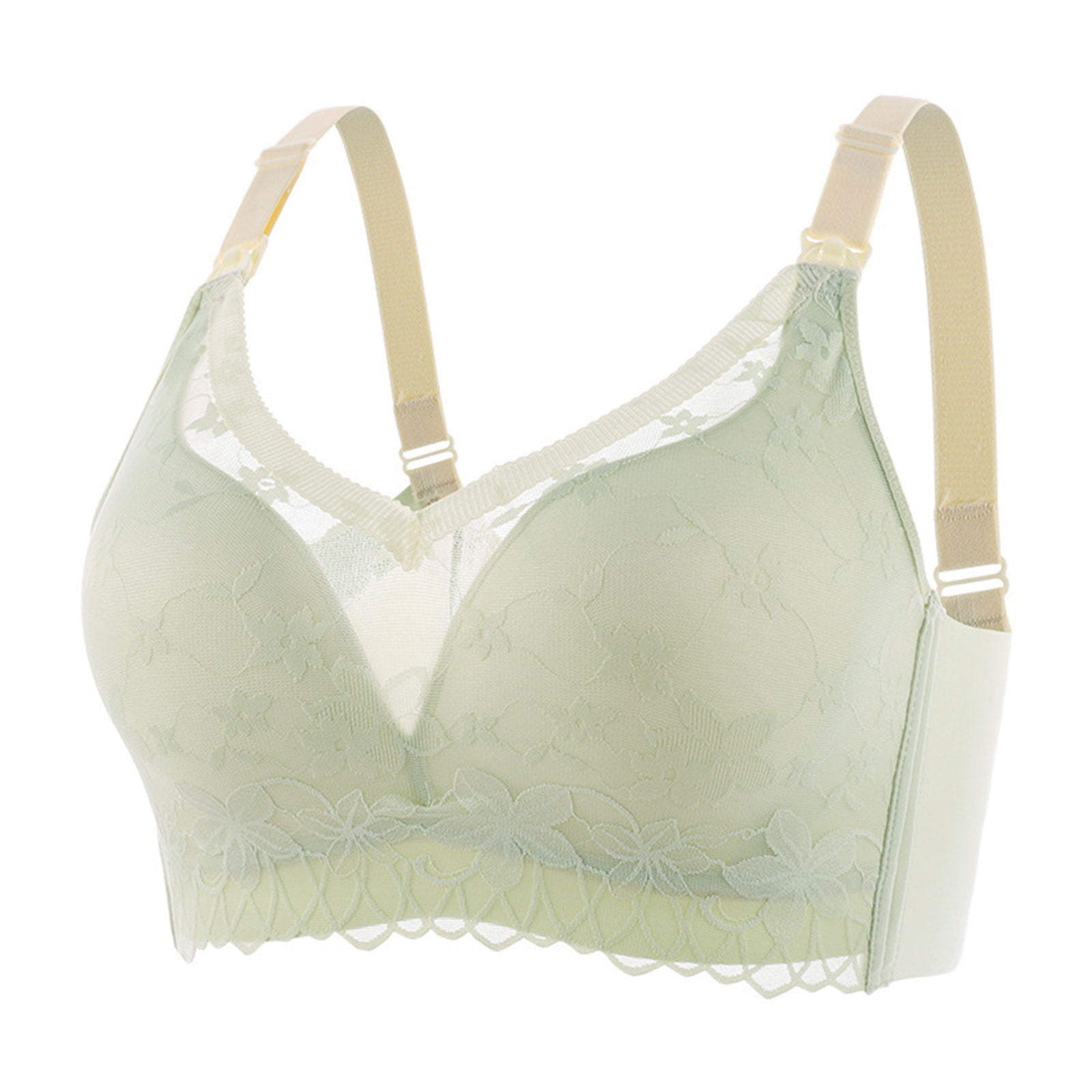 Push Up Sleeping Nursing Bra Pumping Comfy Bras for Women Solid Full