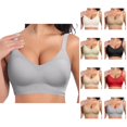 thumbnail image 1 of Push Up Sports Bra for Women Full Coverage Wireless Seamless Comfortable Support Bra No Underwire Everyday Wear Yoga Workout Sports Bra Women, 1 of 4