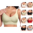 thumbnail image 1 of Push Up Sports Bra for Women Full Coverage Wireless Seamless Comfortable Support Bra No Underwire Everyday Wear Yoga Workout Sports Bra Women, 1 of 4