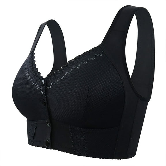Push Up Women's Bra Moona Bra For Senior Front Closure Breathable Bra For Seniors Wirefree Bras For Older Women, Women's Bra 58