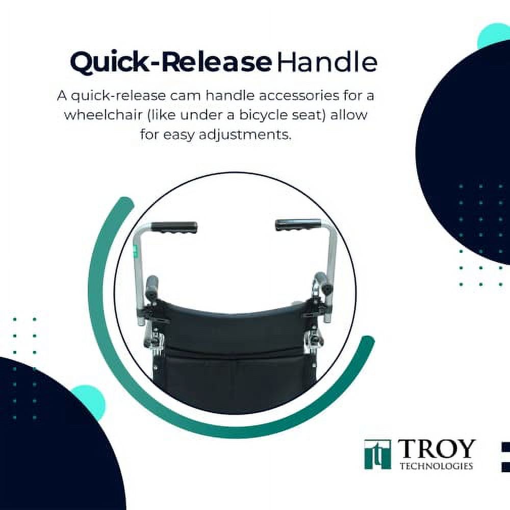 Push Wheelchair Handle Extender (300lbs Weight Capacity), Universal