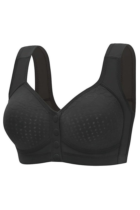 Push Up Women's Bra Women'S Seamless Front Snap Closure Bras Full Coverage No Underwire Comfort Bras Lightly Lined Wireless Everyday Bra, Women's Bra 36